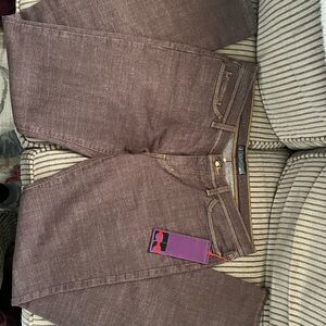 Joe’s Jeans Brown Denim with Yellow Stitching